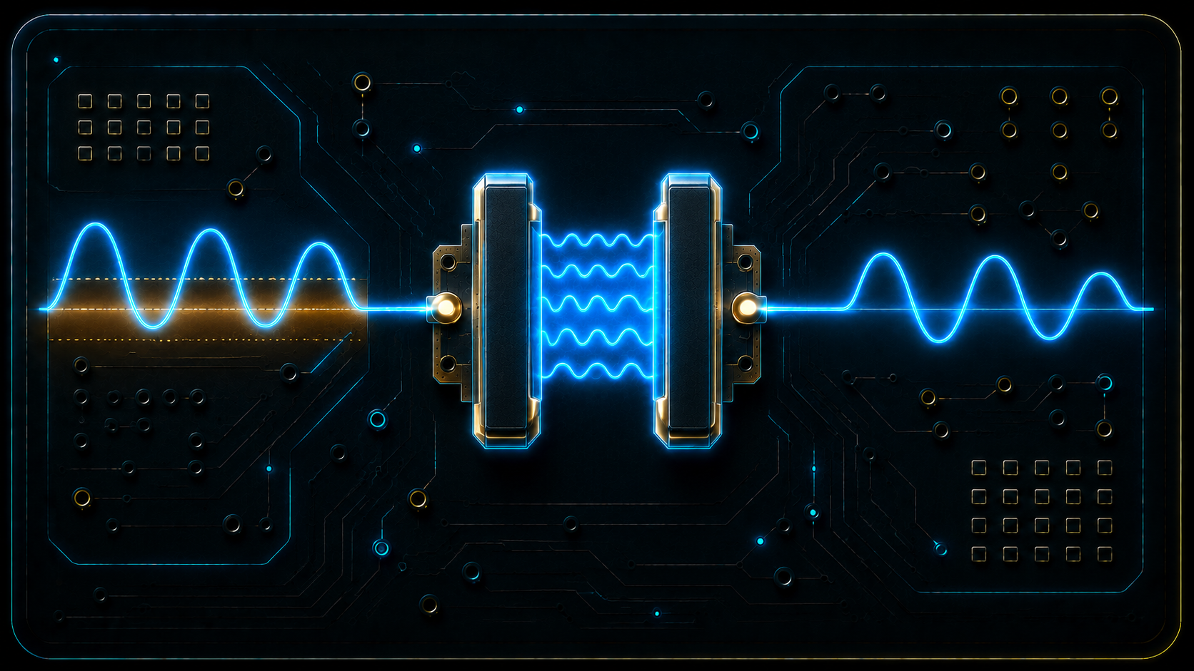 Stylised resistor-capacitor coupling network